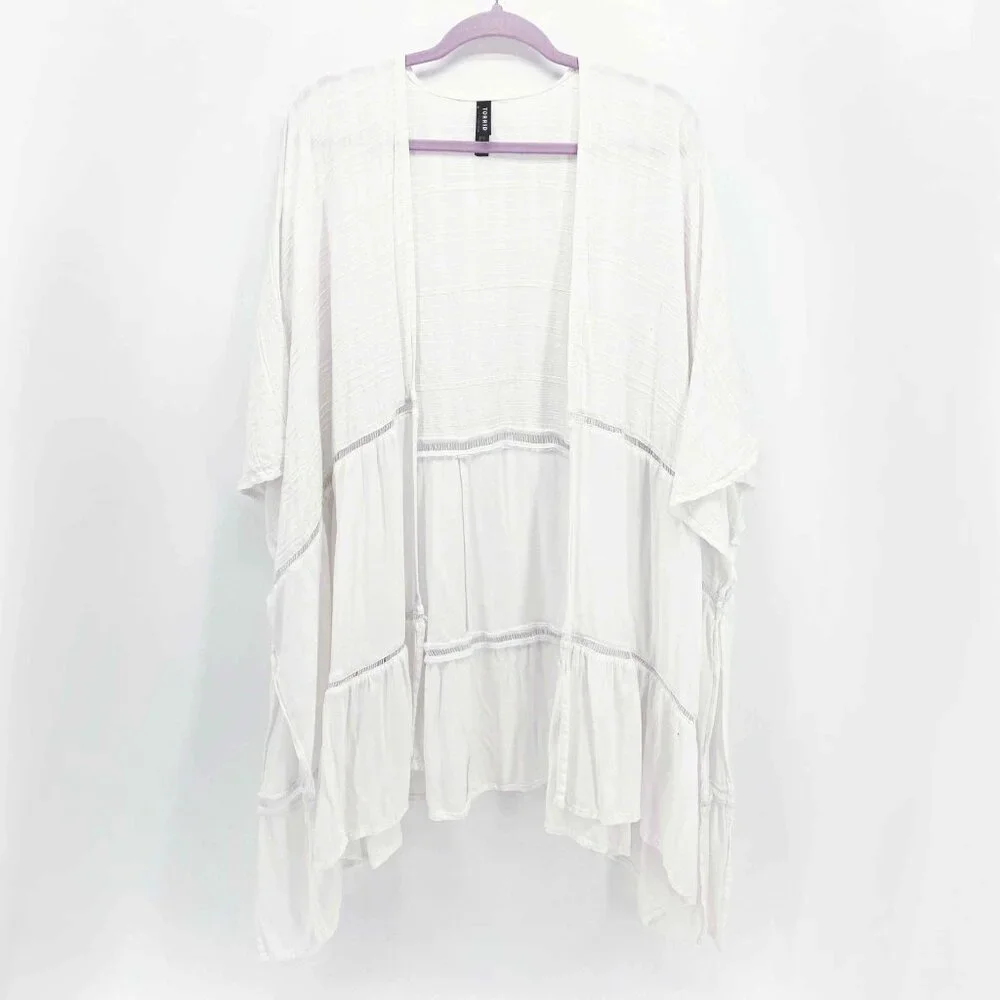 Torrid Flowy Inset Ruana - Picture 3 of 14